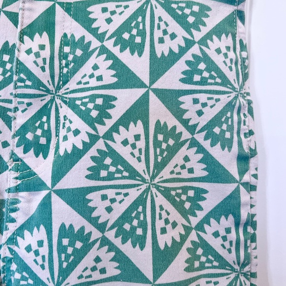 We The Free Youthquake Printed Stretch Crop Flare Fringe Hem Jeans Sz 27 - Picture 5 of 13